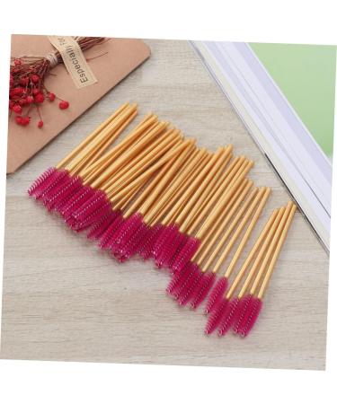 FOMIYES 50 Pcs Colorful Mascara Colored Mascara Mascaras Makeup Eyelash Brush Applicator Suite Make up 50 Pcs Rose - Buy Online on GoSupps.com