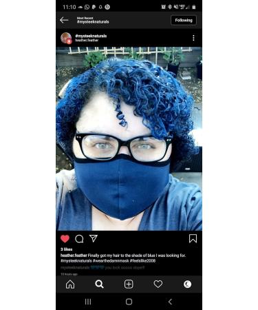 Mysteek Color Pop Temporary Hair Color - Bougie Blue for Dark & Light Hair No Bleach Washout 1 Fl Oz | Mysteek Naturals - Buy Online on GoSupps.com