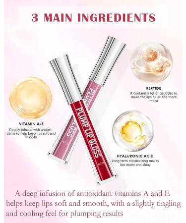 Glitter Lip Plumper Oil - Hydrating Lip Gloss Serum for Fuller Lips - Buy Online on GoSupps.com