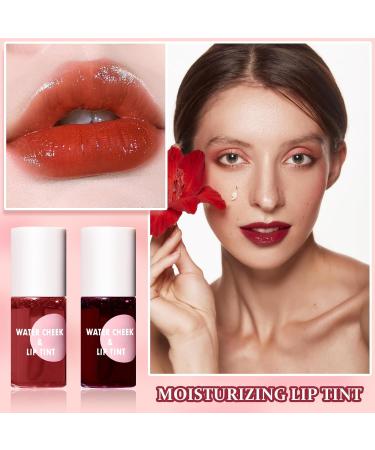 Buy 2PCS Lip Tint Stain Set - Velvet Lip Gloss Long Lasting Waterproof Liquid Lipstick for Lips & Cheeks - Moisturizing & Multipurpose International Shipping Available - Buy Online on GoSupps.com