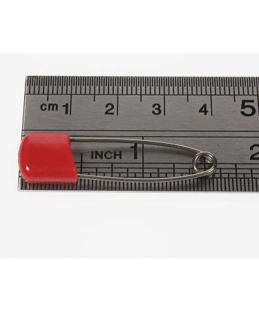 AnMiao Star 100 Pcs Safety Locking Baby Cloth Diaper Pins | 7 Colors Plastic Head | 1.6 Inch Long - Buy Online on GoSupps.com