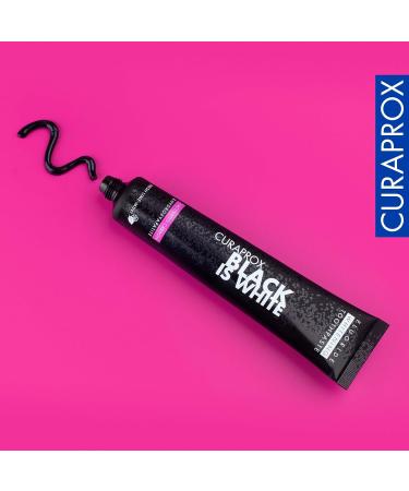 Curaprox Black is White Toothpaste - Activated Carbon Whitening for Bright Teeth | 90 ml - Buy Online on GoSupps.com