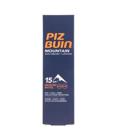 Piz Buin Mountain Sun Cream Plus Lipstick with SPF 15 22.3 ml