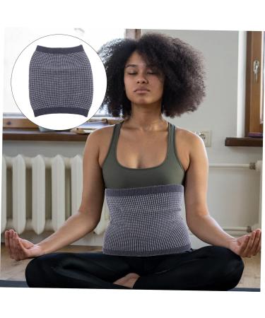 Buy Wool Jacquard Waist Support Belt for Back Pain Relief - Cold Weather Flexible Cashmere XL Grey - Buy Online on GoSupps.com