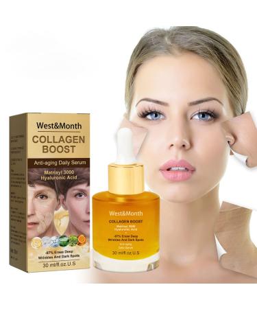 Pedia Advanced Collagen Boost Anti Aging Serum - 30ml Advanced Deep Anti -folds Serum hyaluronic acid with brightening vitamin C for all skin types (1PC)