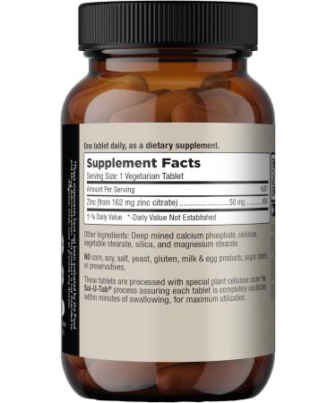 Mt. Angel Vitamins - Zinc Citrate 50mg - Zinc 50 mg Citrate Chelate - Natural Zinc Supplements Made in USA - 60 Vegetarian Tablets - Buy Online on GoSupps.com