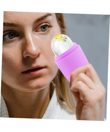 Angoily Ice Rollers Globes for Face Ice Roller for Face and Eye Face Roller Skin Care Ice Roller Puffiness Eye Roller Ice Roller for Eyes Tool Shrink Pores Silica Gel Purple - Buy Online on GoSupps.com