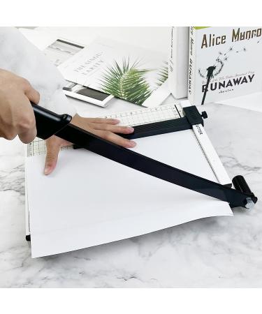 Hamnor Office Heavy Duty Munal A4 Paper Trimmer White Paper Cutter Machine for Craft Photo 12" Paper Cutter White A4-12x14" - Buy Online on GoSupps.com