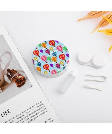 Sky Colorful Hot Air Balloons Contact Lens Case - Portable Travel Lens Box with Mirror for International Shipping - Buy Online on GoSupps.com