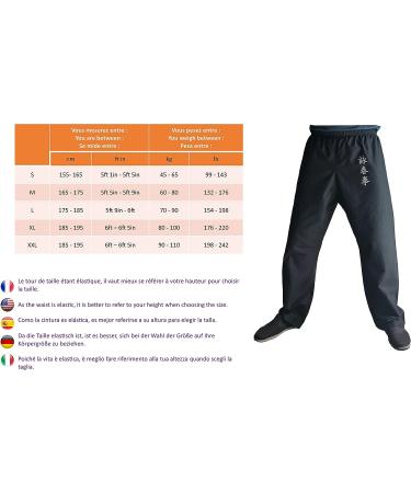 TA0 Wing Chun Kung Fu Pants for Men and Women - 100% Cotton Martial Arts Kimono Trousers - Black Small - Buy Online on GoSupps.com