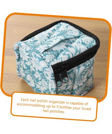 Healeved Nail Storage Bag Nail Polish Storage Nail Organizers and Storage Nail Bags for Nail Stuff Nail Kit Organizer Nail Supply Storage Gel Nail Art Polish Fabric Travel Manicure Toolkit - Buy Online on GoSupps.com