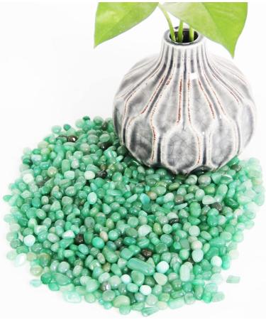 Orienttrea 500g Green Aventurine Stones | Healing Gemstones in Gift Box | Mini Chips & Drum Stones for Charging - Buy Online on GoSupps.com