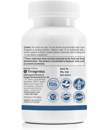 Trexgenics Boswellia Cissus Joint & Bone Support 500mg - 60 Veg Capsules - Buy Online on GoSupps.com