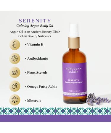 Shop Serenity Calming Body Argan Oil for Women - Natural Aromatherapy for Relaxation & Inner Peace | Paraben Free 1.7 oz - Buy Online on GoSupps.com