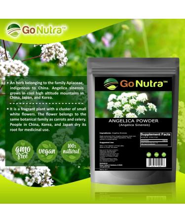 Go Nutra Angelica Sinensis Root Powder | Dong Quai 8 oz. | Pure Non-GMO Supplement - Buy Online on GoSupps.com