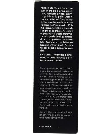Korff Fondoteint Fluido Lifting Effect Anti-Ageing Formula with Hyaluronic Acid Silky Texture 06 30 ml - Buy Online on GoSupps.com