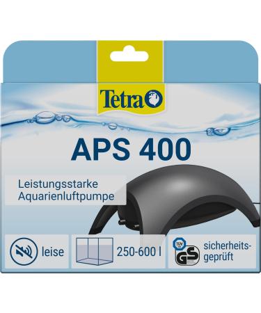 Tetra APS 400 Aquarium Air Pump - quiet diaphragm pump for aquariums from 250-600 L black Black APS 400 (250 - 600 L)