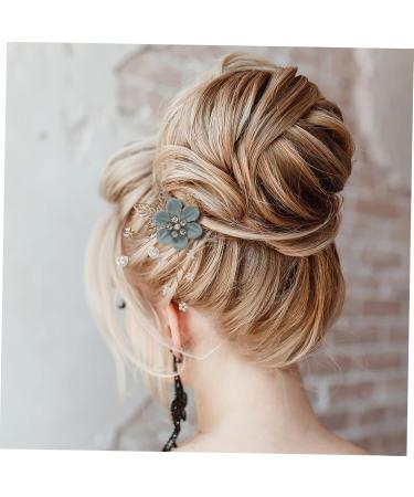 DOITOOL 2 Set Hairpin Bridal Hair Clip Flower Hair Clips for Women Wedding Womens Hair Clips Wedding Hair Clip Bridal Hair Comb Bridal Hair Accessories Bun Bridesmaid Crystal Zinc Alloy - Buy Online on GoSupps.com