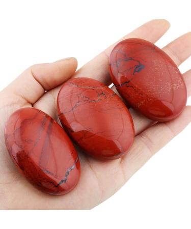 Buy MookaiTedecor Red Jasper Drumstone - Polished Hand-Flattering Healing Crystal for Reiki & Home D cor | International Shipping - Buy Online on GoSupps.com