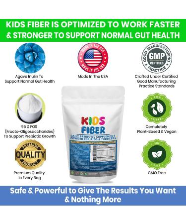 Kids Fiber for Constipation Relief Prebiotics for Children Toddler Fiber Supplement Mild Sweetness Fiber Powder for Kids Gut Health for Regularity & Softness 60 Servings - Buy Online on GoSupps.com