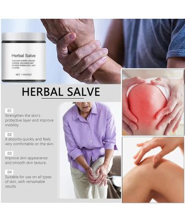 Organic Herbal Salve 4oz - Comfrey Skin Balm Ointment | Natural Herbal Salve for Body Care - International Shipping Available - Buy Online on GoSupps.com