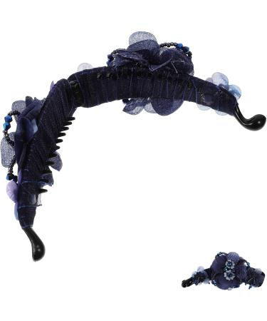 LALAFINA 1Pc Banana Hair Clip Fish Shape Claw Clips French Banana Hair Clip Flower Hair Claw Clip Ponytail Holder for Women Girls Blue - Buy Online on GoSupps.com