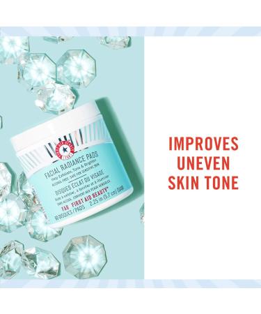 Facial Radiance Pads with Glycolic & Lactic Acids - Exfoliating Face Pads - Buy Online on GoSupps.com
