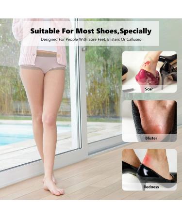 CHEERYMAGIC 2 Pairs Heel Cushion Inserts - Anti-Slip Shoe Pads for Women and Men | Blister Protectors and Comfortable Heel Cushion | Self-Adhesive Sport Shoe Inserts in Black - Buy Online on GoSupps.com