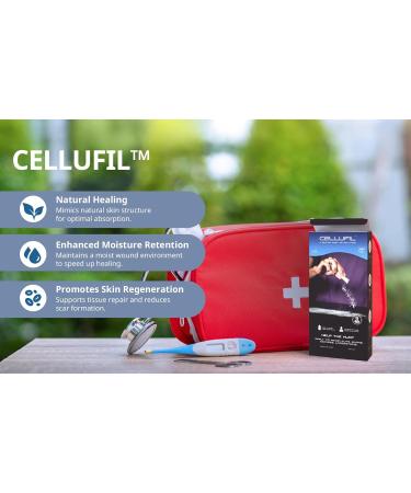 Celluheal Cellufil Collagen Particles for Advanced Wound Care - Box of 5 Vials - 100% Non-Hydrolyzed Bovine Collagen for Tissue Regeneration First Aid & Minor Bleeding - Buy Online on GoSupps.com