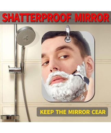 NC Unbreakable Fogless Shower Mirror for Shaving - 2 Pack (Medium 4x6) - Shatterproof, Fog Proof, Portable Bathroom Mirror - Buy Online on GoSupps.com