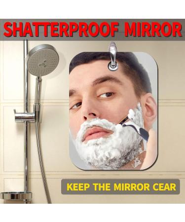 Unbreakable Fogless Shower Mirror for Shaving - Medium 2PCS 8x10 | Shatterproof, Portable, Fog Proof Makeup Mirror for Travel, Camping, and Bathroom - 2 Pack Handheld Mirrors - Buy Online on GoSupps.com