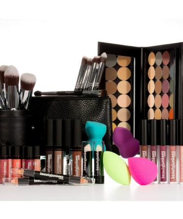 Large Stippling Foundation Makeup Brush - Beauty Junkees Flat Top Duo Fiber Synthetic Stipple Brush for Sheer Flawless Blending of Liquid, Cream, and Powder Cosmetics - Vegan & Cruelty Free - Buy Online on GoSupps.com