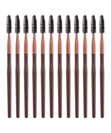 12PCS Mascara Brush Wands Set - Eyelash & Eyebrow Spoolies for Makeup | Long Handle Lash Brush Applicators | Perfect for Lash Extensions & Brow Grooming - Buy Online on GoSupps.com