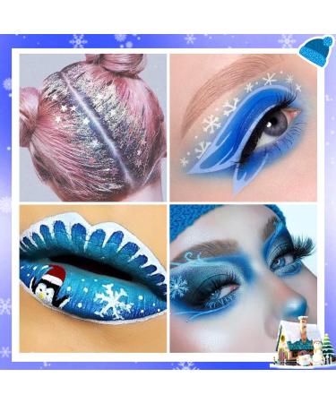 Blue Purple Eyeshadow Palette - 18 Highly Pigmented Matte & Shimmer Shades | Waterproof Christmas Makeup Palette for Girls - Buy Online on GoSupps.com