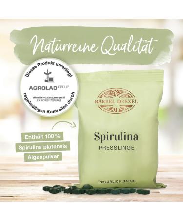 Spirulina Presslings - 650 High-Dose Tablets | Pure Blue Algae Minerals Amino Acids & Vitamin B12 | Nature Laboratory B rbel Drexel - International Shipping Available - Buy Online on GoSupps.com