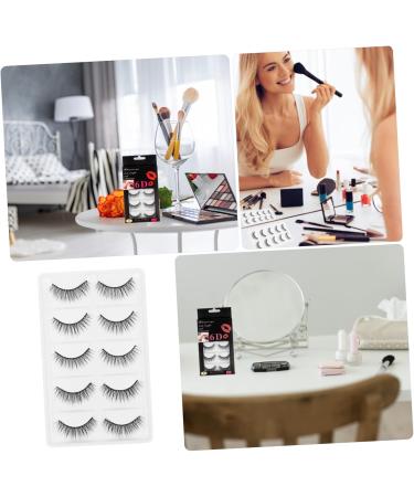 Beavorty 5 Pairs False Eyelashes Eyelash 3D Eyelashes False Eye Lashes reusable eyelashes long eyelashes fluffy volume lashes Handmade Eyelashes tool dense artificial fiber - Buy Online on GoSupps.com