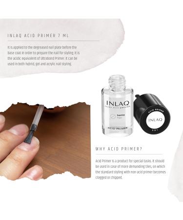 INLAQ HEMA Free Acid Primer for Gel Nails 7ml - Acid Primer Bonding Agent Gel Nails Acrylic Nails Nail Primer - Nail Primer Bonder Base Coat - Buy Online on GoSupps.com