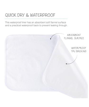 Peanutshell Waterproof Diaper Changing Pad Liners - 4 Pack Set for Changing Pad, Bassinet, or Crib - Washable & Reusable - Buy Online on GoSupps.com
