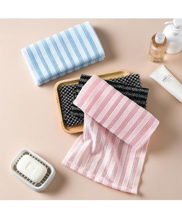 Extra Long Exfoliating Washcloth - Japanese Towel with Dual-Sided Body Scrubber - 100x25cm - Buy Online on GoSupps.com