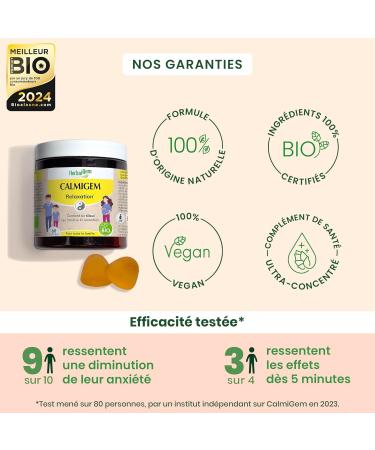 HERBALGEM CALMIGEM GUMMIES ORGANIC 60 GOM 150 GR - Buy Online on GoSupps.com