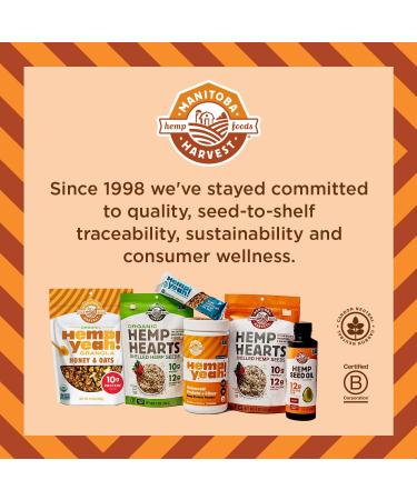 Manitoba Harvest Ground Hemp Seed 227 g 6g of Fibre per 15 g Serving Non-GMO Project Verified Vegan Keto Paleo 1 g Omega 3 & 6 per 15 g serving- Blend in smoothies oatmeal use in baking 8-Pack - Buy Online on GoSupps.com