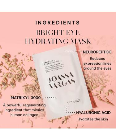 Joanna Vargas Bright Eye Hydrating Mask - Targets Dark Circles, Expression Lines, and Skin Tone - 5 Sheets (0.35 oz/sheet) - Buy Online on GoSupps.com