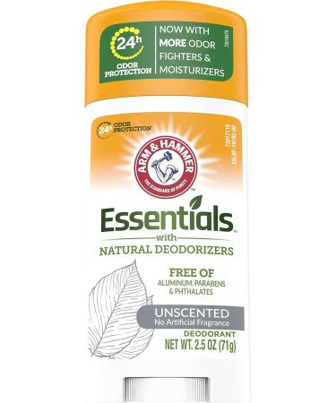 Buy Arm & Hammer Essentials Unscented Deodorant - 2.5 oz 6 Count | International Shipping Available - Buy Online on GoSupps.com