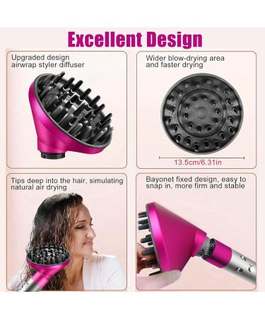 Universal Stereotype Hair Diffuser Attachment for Dyson Airwrap Styler - Rose Red - Buy Online on GoSupps.com