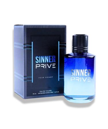 SINNER PRI VE PRIVATE EAU DE TOILETTE 3.4 FL .Oz. Aromatic fragrance for men.