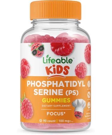 Lifeable Zinc 25mg Kids + Phosphatidylserine (PS) Kids Gummies Bundle - Great Tasting Vitamin Supplement Gluten Free GMO Free Chewable Gummy - Buy Online on GoSupps.com