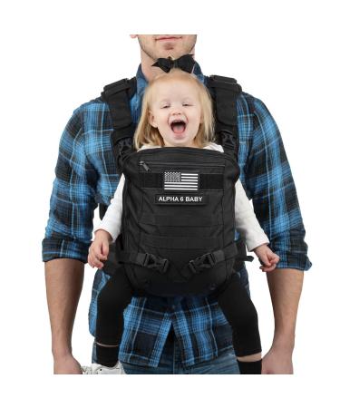 Alpha Six Baby Carrier - All Day Comfort for Infant and Toddlers Tactical Black