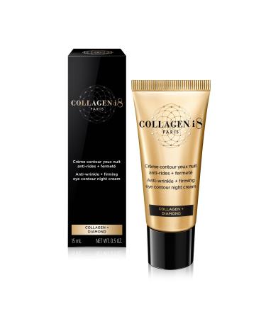 COLLAGEN i8 - Anti-wrinkle + firming night eye cream - Collagen + Diamond - 15 mL