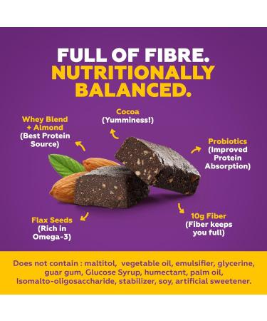 Buy Yoga.bar No Added Sugar Protein Bars - 20g Protein Probiotics & Fiber | High Energy Nutrition Bars | 5-Pack for International Shipping - Buy Online on GoSupps.com