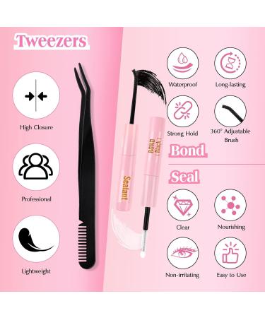 Poiuyoiu 30D & 40D Lash Extension Set - Mixed 8-16mm Cluster Lashes with Bond & Seal Glue | High-Quality 0.07 D Curl Fake Eyelashes - Buy Online on GoSupps.com